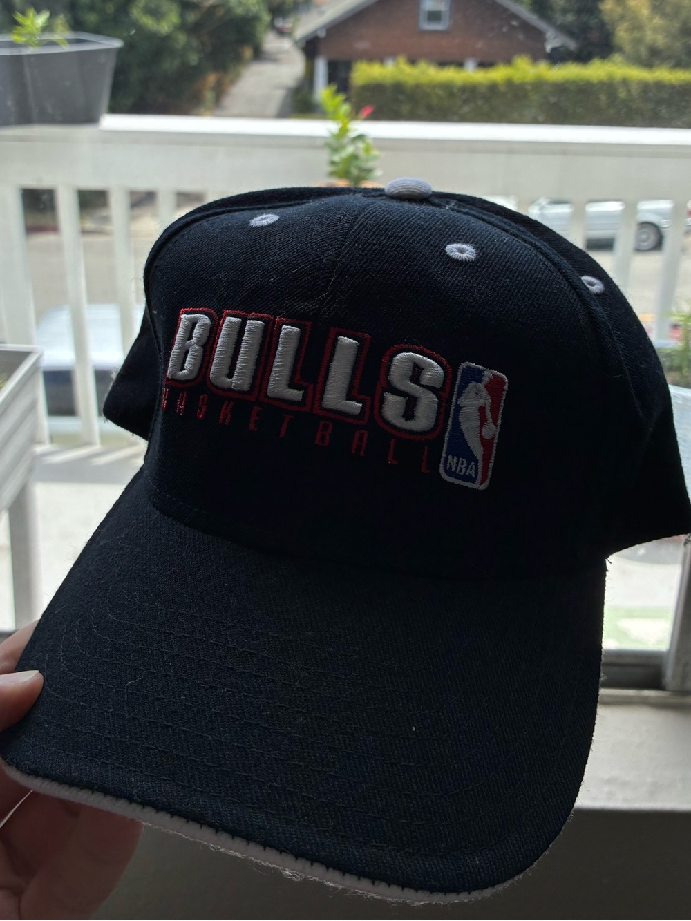 Reebok Black Chicago Bulls NBA Cap with Red & White Accents